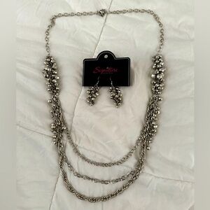 Signature series, necklace, and earrings